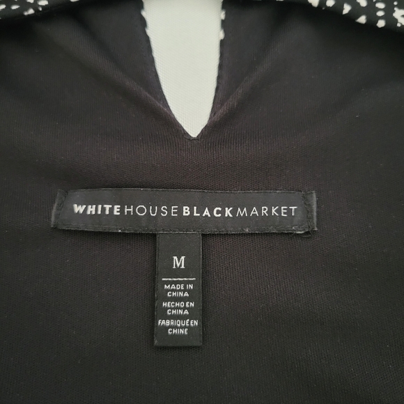 White House Black Market Dress Sleeveless Embroidered Size M - Picture 10 of 13